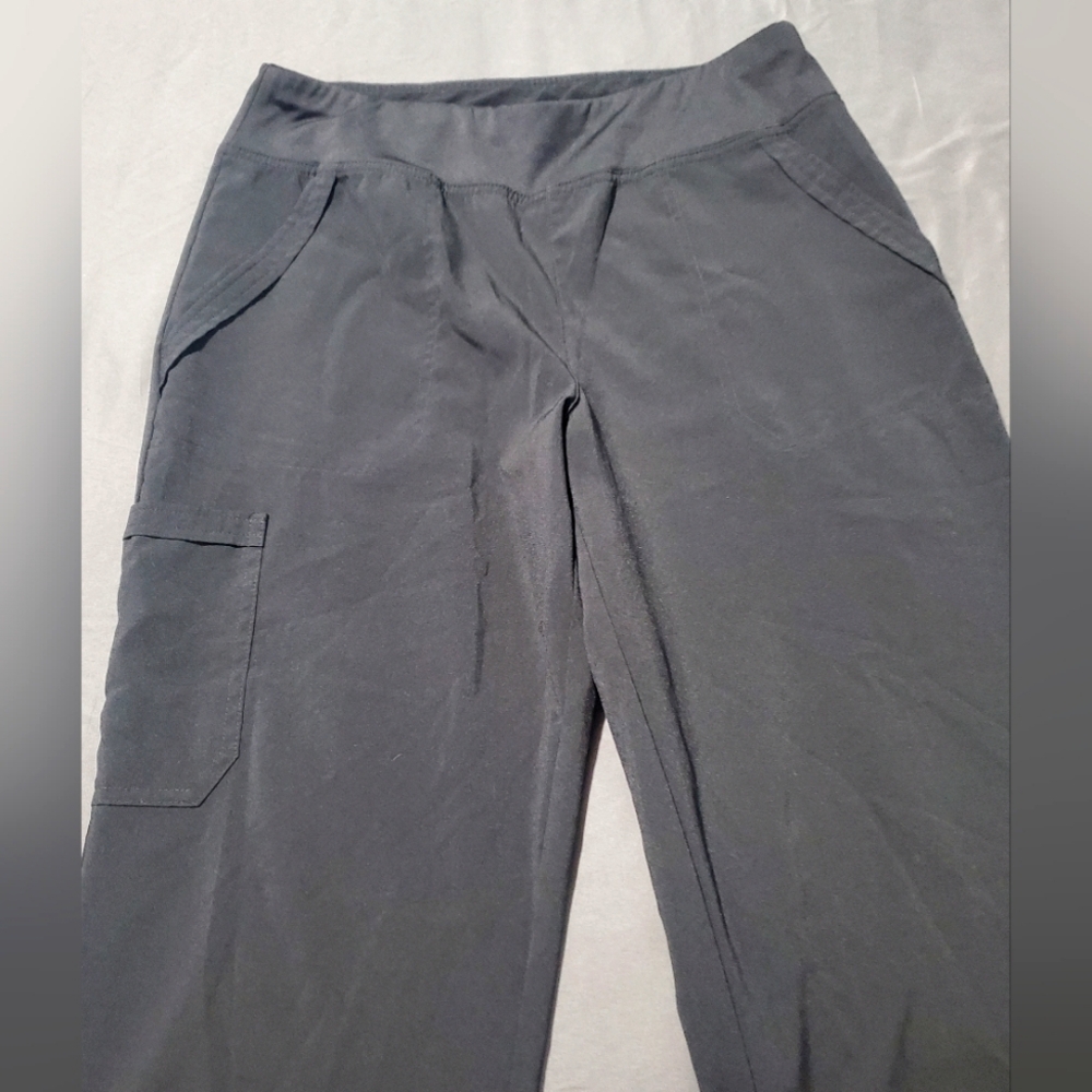 Easy Stretch Black Scrub Pants, Size M, Item E10